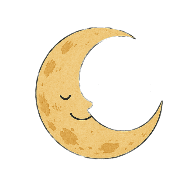 Ghibli-style moon